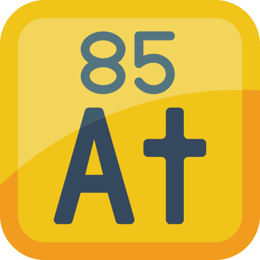 Chemical element education science element icon