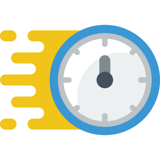 Clock speed clock acceleration icon