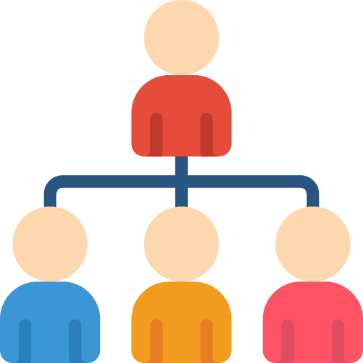 Hierarchy collaboration hierarchy team icon