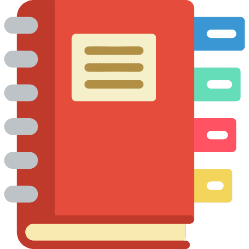 Planner time and date organizer scrapbook icon