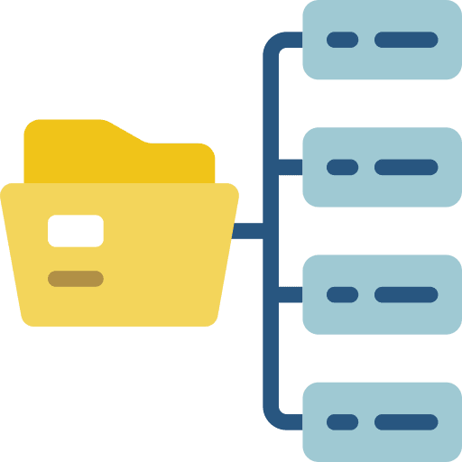 Folder organization hierarchy folder icon