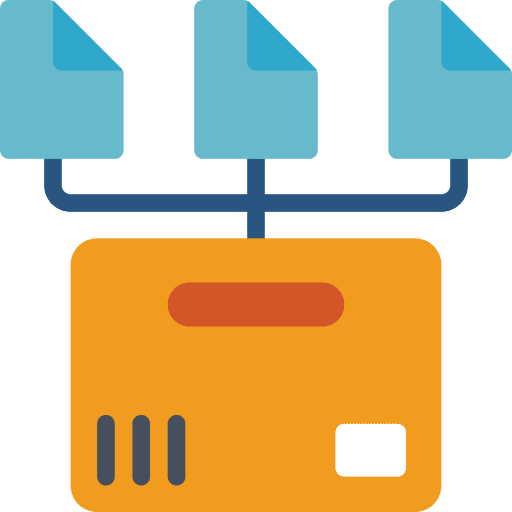 Storage box files data storage file storage icon