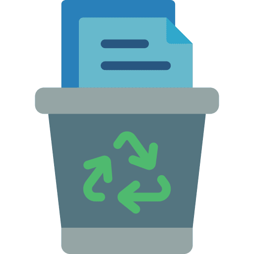 Bin user interface ui trash bin icon