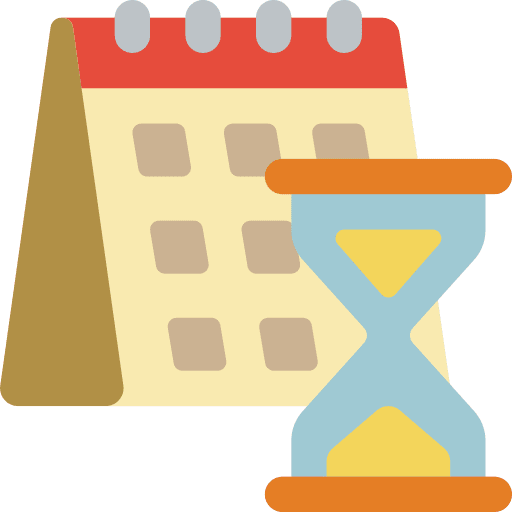 Calendar timing time and date schedule icon