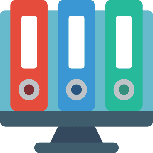 Desktop computer files computer organised icon