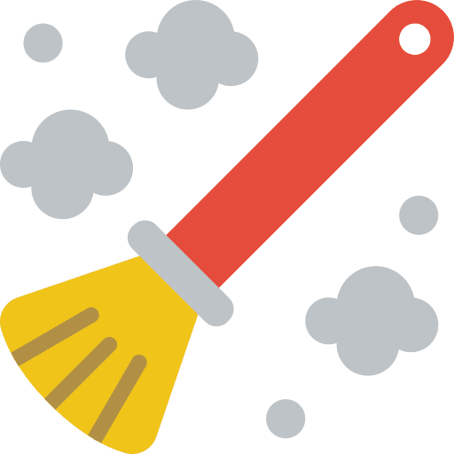 Feather duster brush clean cleaning icon