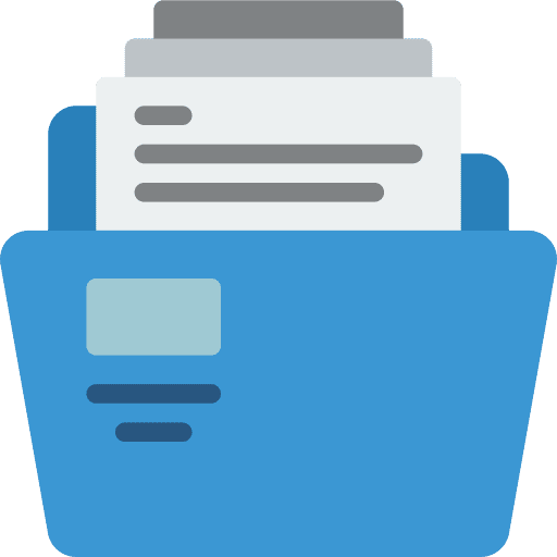 Folder storage office material file storage icon