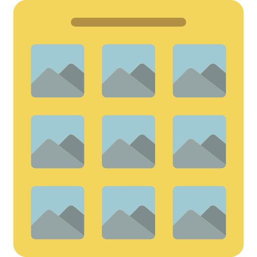 Photobook photobook time and date images sharing icon