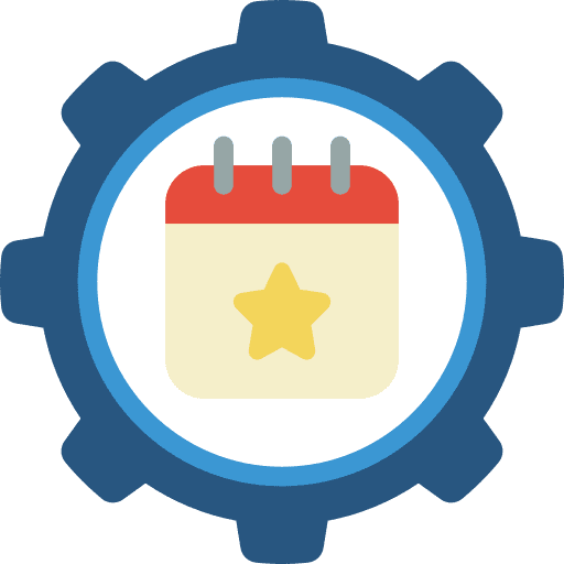 Cog planning cog gear icon