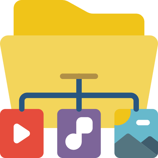 Folder folder content sharing icon