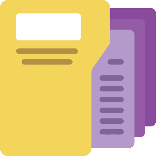 Folder time and date storage data storage icon