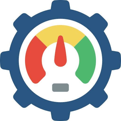 Gauge meter performance efficiency icon