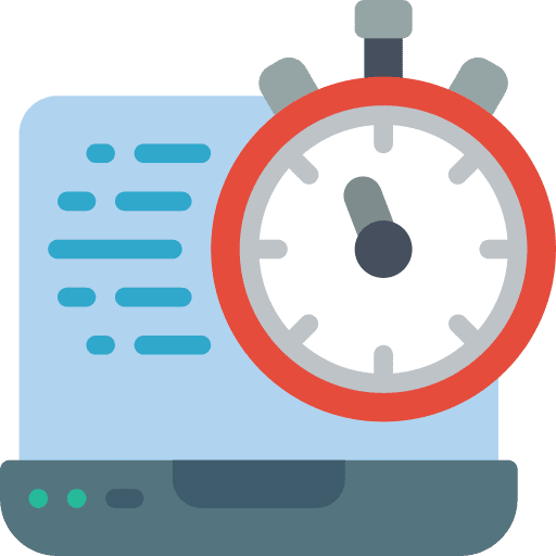 Laptop timetable laptop clock icon