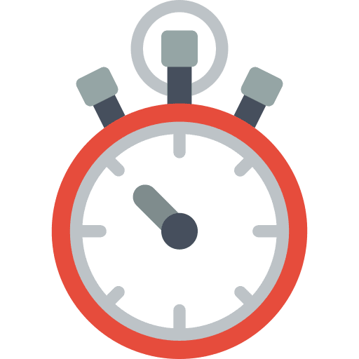 Stopwatch chrono time management chronometer icon