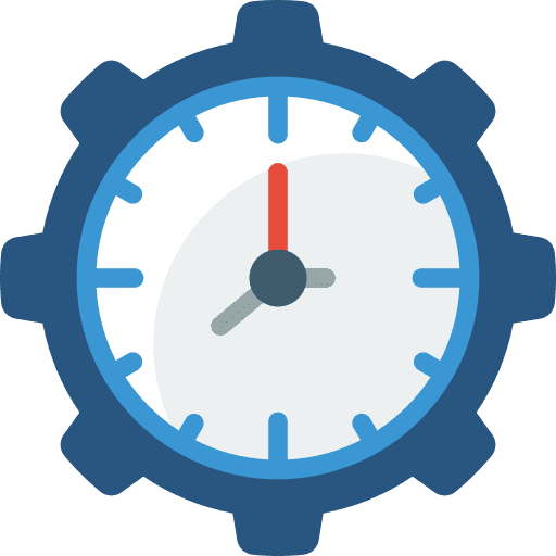 Time management productivity time and date efficiency icon
