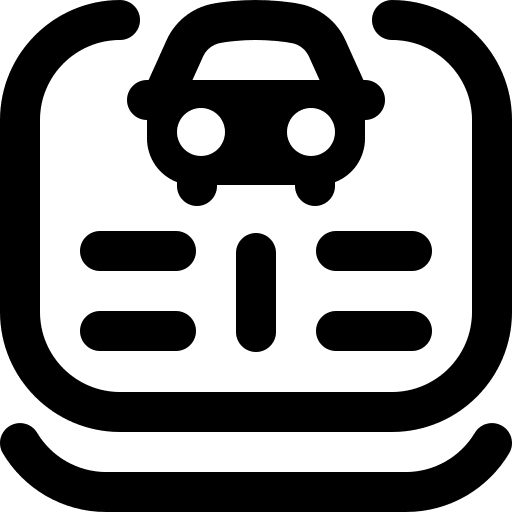 Learning drive driving school car icon