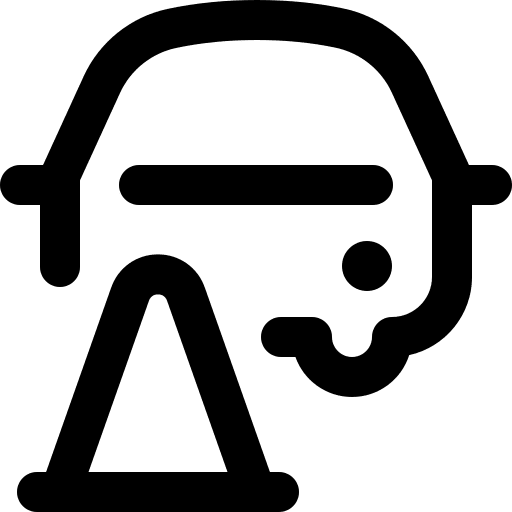 Traffic cone transportation car traffic cone icon