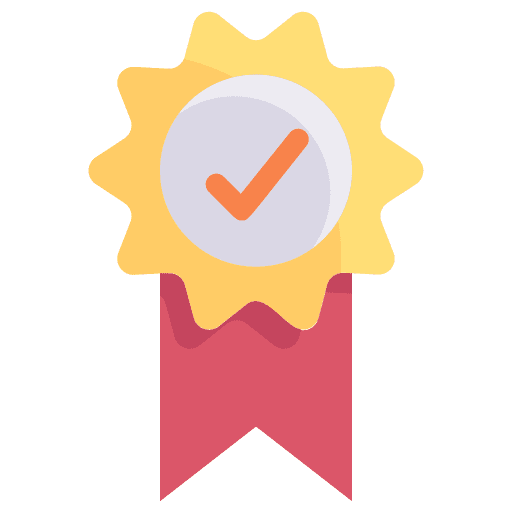 Guarantee guarantee certificate medal approve icon