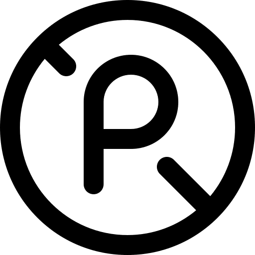 No parking not allowed prohibited no parking icon