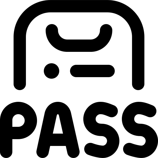 Pass paper education document icon