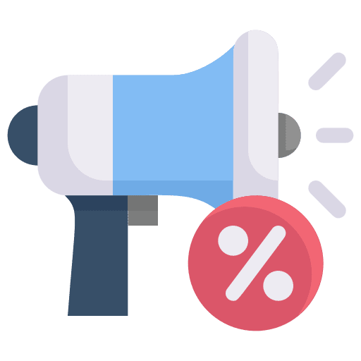 Advertising megaphone discount marketing icon