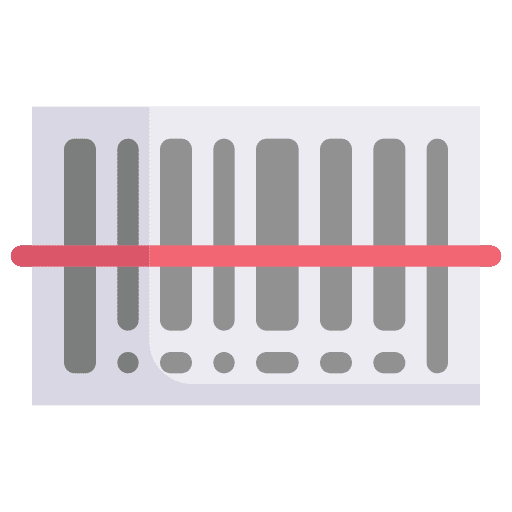 Barcode scan scanning product barcode scan icon