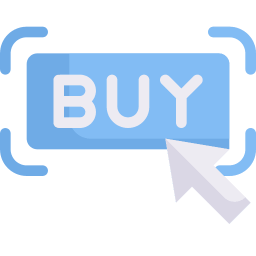 Buy button click online commerce and shopping icon