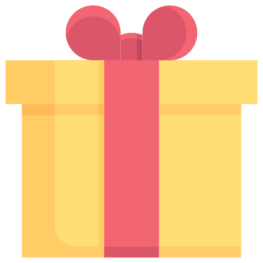 Gift birthday and party package present icon