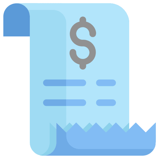 Bill bill receipt commerce and shopping icon