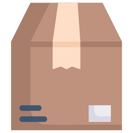 Package cardboard box packaging shipping and delivery icon