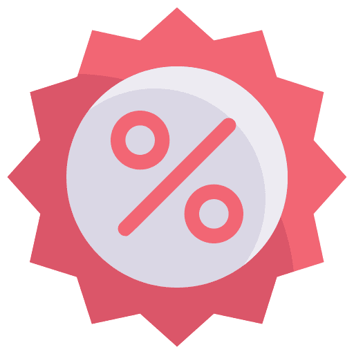 Percent discount percentage bargain icon