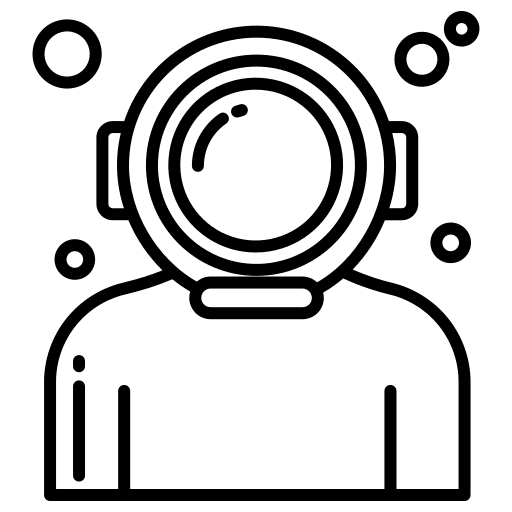 Diving helmet sports and competition accessory immersion icon