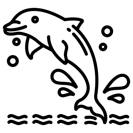Dolphin animals sea animal dolphin icon