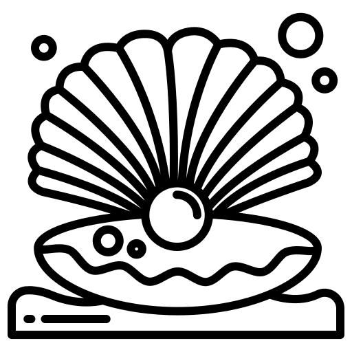 Oyster mollusc seafood animal icon