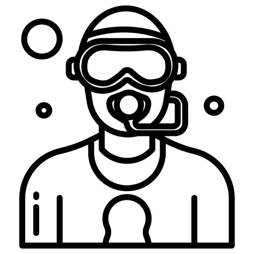 Scuba dive water sea scuba dive icon