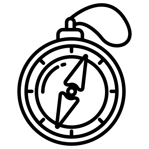 Compass orientation direction maps and location icon