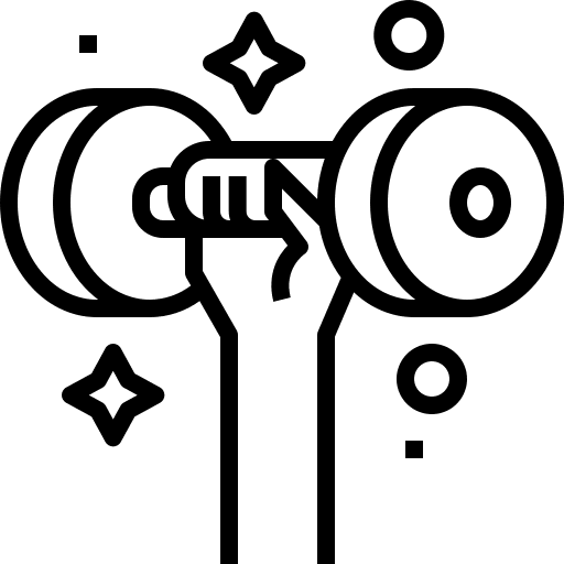 Exercise fitness gym weightlifting healthcare and medical icon