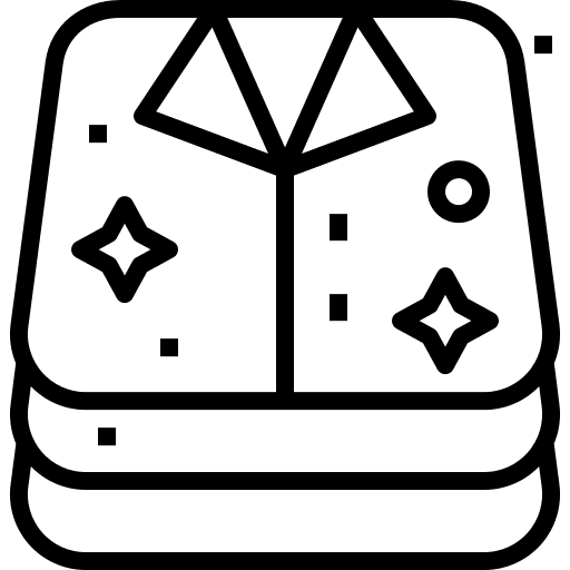 Laundry furniture and household fashion folded icon