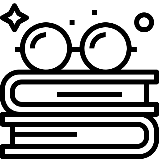 Reading education study students pack icon