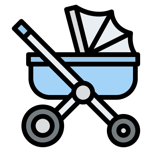 Baby stroller baby pushchair carriage icon