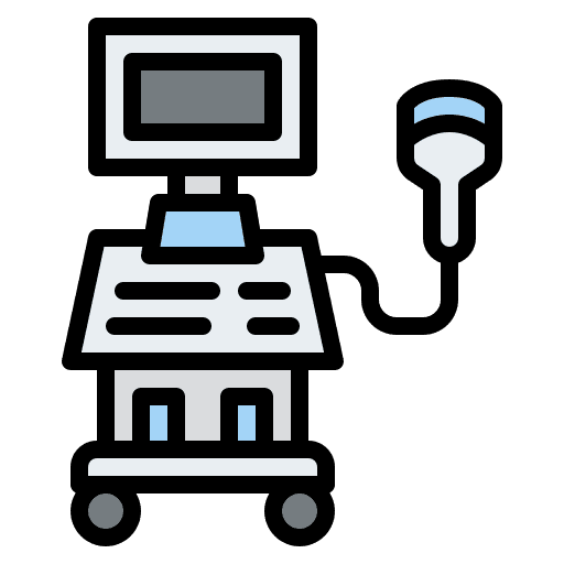 Sonography sonography medical equipment healthcare and medical icon