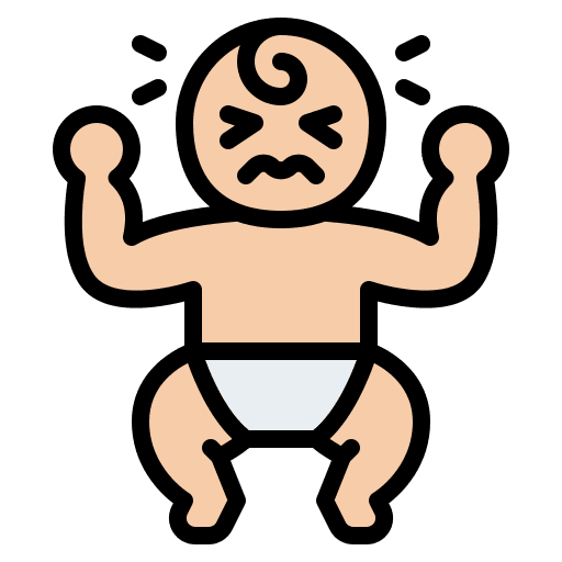 Baby crying kid baby baby crying icon