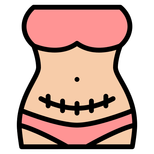 Surgery pregnancy belly mother icon