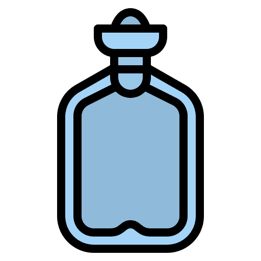 Hot water bottle winter warm hot water bottle icon