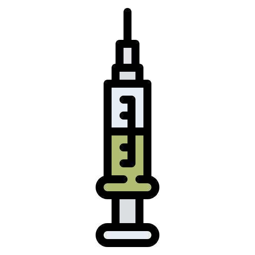 Syringe health care healthcare and medical syringe icon