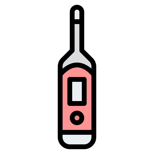 Thermometer measurement healthcare and medical meter icon