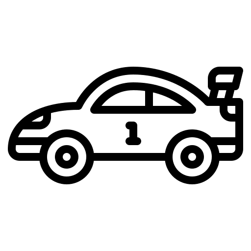 Racing car toys childhood kid icon