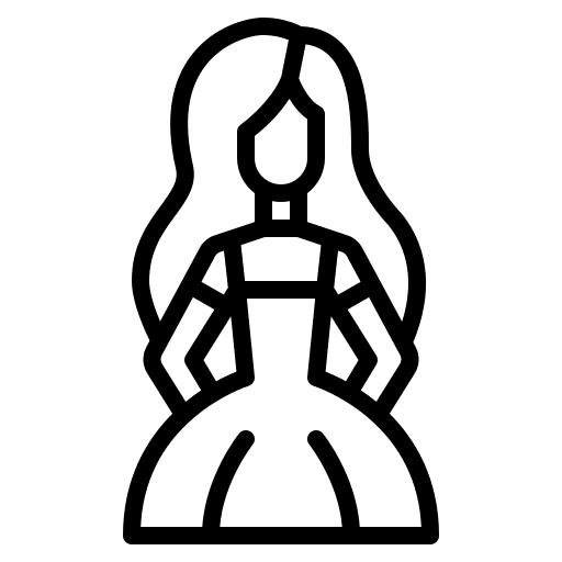 Doll play childhood toys icon