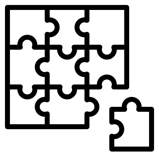 Jigsaws toys child children icon