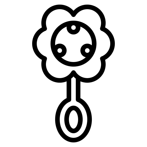 Baby rattle play baby rattle baby icon